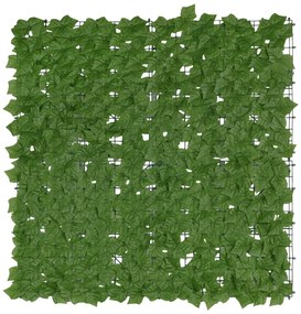 Paravan pentru balcon verde din plastic 300x100 cm Ivy – Maximex