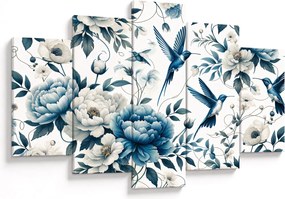 Tablou - Colibri cu flori (150x105 cm)