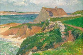 Tablou - Henri Moret, The Island of Raguenez, Brittany, reproducere (90x60 cm)