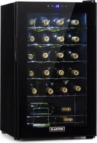 Klarstein Shiraz 24 Uno, vinotecă, 67 l, 24 de sticle, tactilă, 5 - 18 °C, neagră