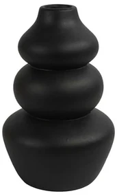 Vaza ceramica neagra CAIRN 22 cm