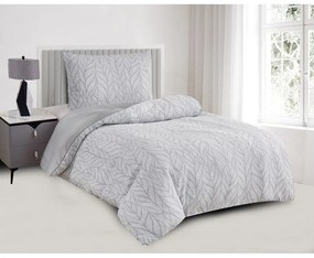 Lenjerie de pat gri din jacquard pentru pat de o persoană 140x200 cm Florida – My House