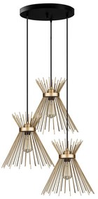 Lustră aurie din metal ø 34 cm Izmir – Squid Lighting