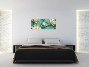 Tablou - Magnolii 3D (120x50 cm)