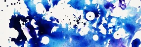 Tablou abstracție de artă albastră