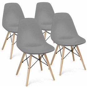 4 buc scaune de bucatarie-gri