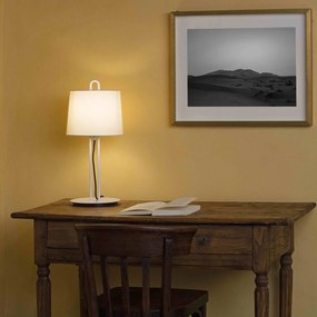 Lampa de masa / Veioza moderna design elegant MONTREAL alba