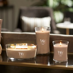 Lumânare parfumată WoodWick Cashmere, 453 g