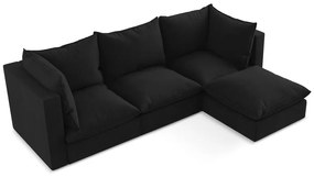 Colțar negru (cu colț pe partea dreaptă/cu șezlong) Manao – Makamii