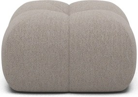 Puf Tapitat Covio 85x85x52 cm, Beige Bouclé – Royal 18