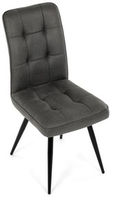 Set de scaune de sufragerie Vintage DCL-D1250GREY3, 2 buc
