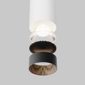 Pendul LED iluminat design tehnic FOCUS D-5,2cm alb