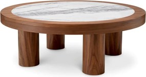 Masuta Design LUX, Marmura, Furnir Nuc, Presedio 100cm