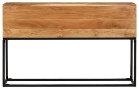 320821 vidaXL Masă consolă, 120x30x75 cm, lemn masiv de acacia