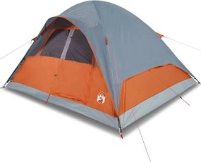 vidaXL Cort de familie cupolă 6 persoane, portocaliu, impermeabil