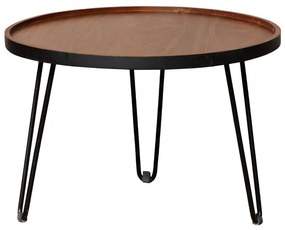 Masuta de cafea, rotunda, din lemn de tec, Edge