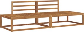 vidaXL Set de canapele de exterior 2 Bucată natural 230,5 x 83 x 73 cm