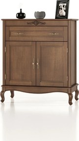 Comodă lemn masiv Seraphia, 94 × 46 × 107 cm - Vanilla