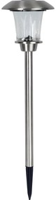 Lampadar LED pentru grădină Star Trading Living, argintiu