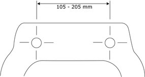 WENKO 22979100-WC Capac WC Fag natural 35,5x42,5 cm maro/argintiu