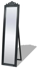 Oglinda verticala in stil baroc 160 x 40 cm negru 1, Negru, 160 x 40 cm