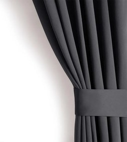 decoDoma Draperie groasă blackout RESTILO grafit 140 x 245 cm 1 buc
