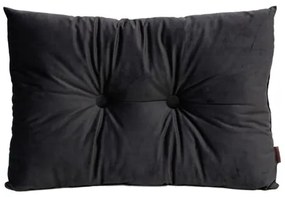 Pernă cu nasturi Domarex Serenity Velvet, gri, 40 x 60 cm