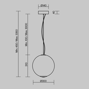 Pendul LED design modern Bruma