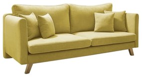 Canapea extensibilă Bobochic Paris Triplo, galben