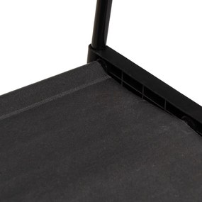 Suport pentru haine negru cu roți din metal 84x43x156 cm – Casa Selección