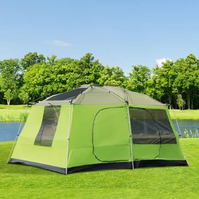 Outsunny Cort pentru Camping cu Veranda 8 Persoane 405×305×225cm | Aosom Romania