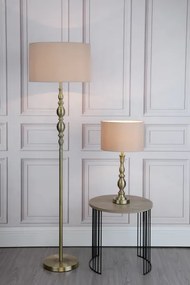 Där Lighting MAD4275 - Lampă de masă MADRID 1xE27/60W/230V maro/alamă