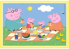 Peppa malac Picnic and School 4 az 1-ben puzzle Clementoni