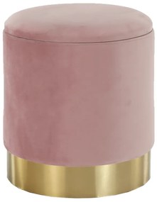 Taburet, catifea Velvet gri maroniu TAUPE/crom auriu, ANIZA Taburet, catifea Velvet roz/crom auriu, ANIZA