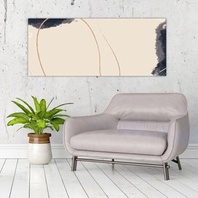 Tablou - Abstractizare bej (120x50 cm)
