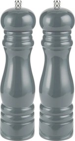Set 2 rasnite din lemn gri pentru sare si piper GREY