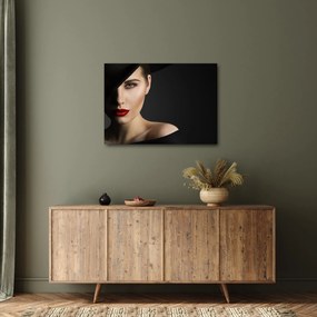 Tablou - Portretul femeii cu pălărie (70x50 cm)