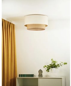 Duolla - Plafonieră BOHO 1xE27/15W/230V d. 45 cm bej/maro