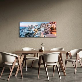Tablou - Amurg în Santorini (120x50 cm)