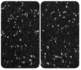 Set 2 protecții din sticlă pentru aragaz Wenko Universal, negru