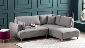 Canapea de colț Felix Extra Soft Corner Sofa Right-Light Grey Gri desc