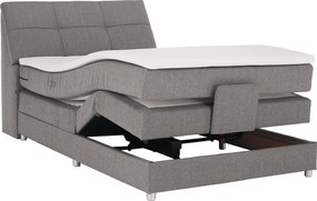 Pat electric reglabil, cu arcuri, gri, 120x200, GERONA NEW