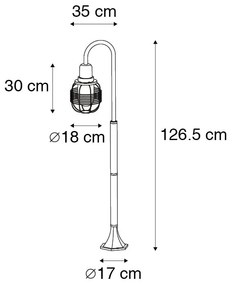 Lampă rustică de exterior neagră IP44 - Guardado