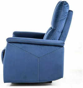 Fotoliu recliner Neptun velvet bleumarin Blu86