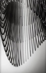 Lustra design Art Deco realizata manual Aria XL Black Fade