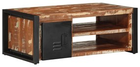 vidaXL Masuta de cafea multicolora 90x50x36 cm lemn masiv recuperat