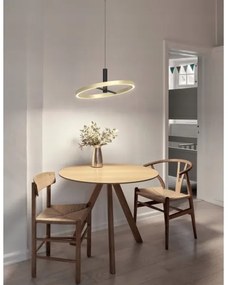 Wofi 6016-104L - Lustru LED reglabil, suspendat pe cablu BREST LED/19W/230V negru/auriu