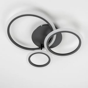 Lustră LED dimabilă aplicată Brilagi ORBITS LED/40W/230V 3000-6500K negru + telecomandă