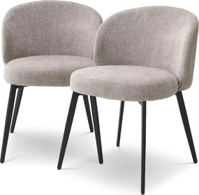 Set de 2 scaune design LUX Lloyd, Sisley gri