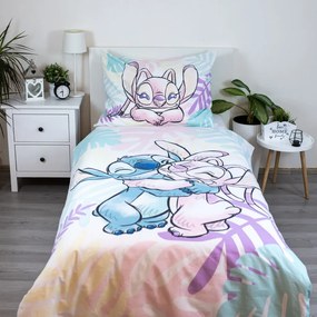 Disney Lilo și Stitch Leaves lenjerie de pat 140×200cm, 70×90 cm